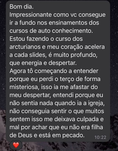 Mensagem real de aluna do Portal