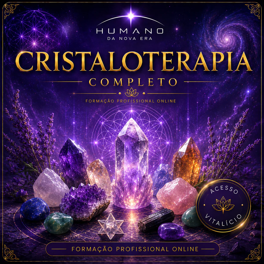 Capa da formação Cristaloterapia Completo